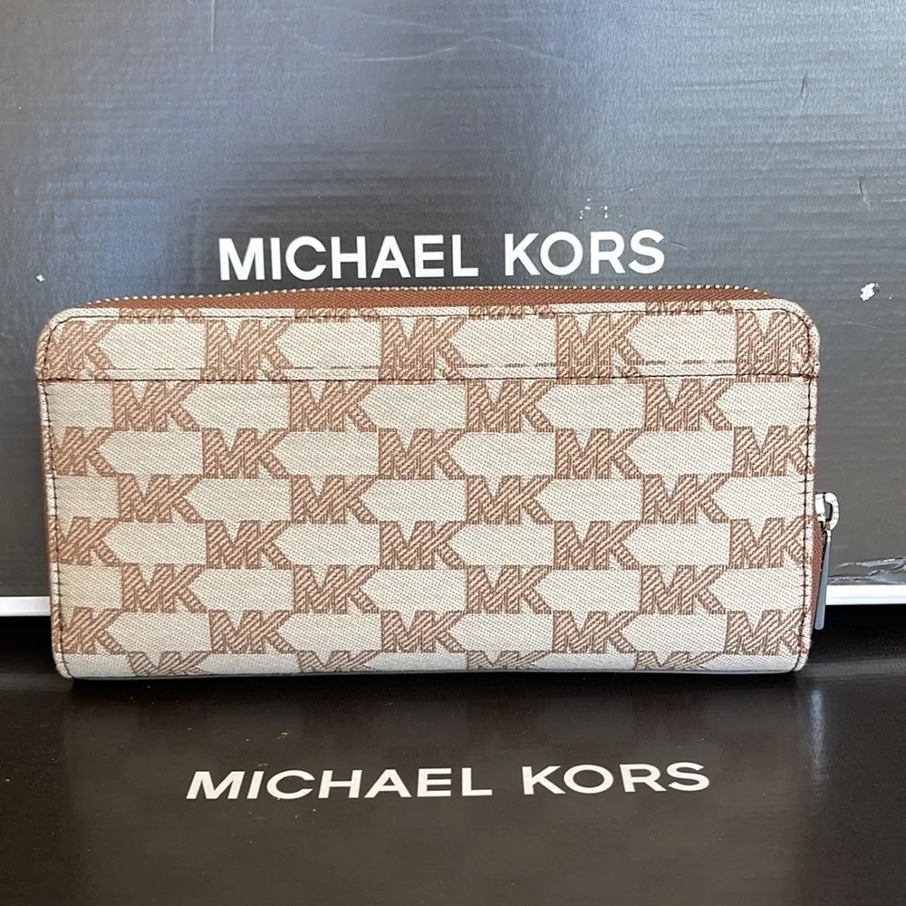 Michael Kors Men’s Women’s Cooper Tech Zip Around Continental Wallet NWT